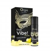 Съедобный жидкий вибратор Dual Vibe! со вкусом лимонного джина с тоником - 15 мл. - ORGIE - купить с доставкой в Новороссийске
