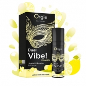 Съедобный жидкий вибратор Dual Vibe! со вкусом лимонного джина с тоником - 15 мл. - ORGIE - купить с доставкой в Новороссийске