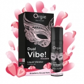 Съедобный жидкий вибратор Dual Vibe! со вкусом клубничного джина с тоником - 15 мл. - ORGIE - купить с доставкой в Новороссийске