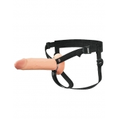 Полый страпон на ремнях 8’’ Hollow Silicone Strap-on - Pipedream - купить с доставкой в Новороссийске