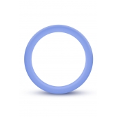 Голубое люминесцентное кольцо Silicone Glo Cock Ring - Blush Novelties - в Новороссийске купить с доставкой