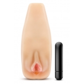 Мастурбатор-вагина с вибрацией Soft   Wet Natasha Realistic Beige Masturbator - Blush Novelties - в Новороссийске купить с доставкой
