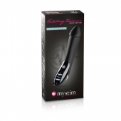 Вибратор с электростимуляцией Tickling Truman Black Edition - 27 см. - MyStim - купить с доставкой в Новороссийске