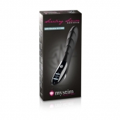 Вибратор с электростимуляцией Sizzling Simon Black Edition - 27 см. - MyStim - купить с доставкой в Новороссийске
