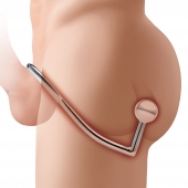 Кольцо на пенис с анальным стимулятором Stainless Steel Anal Hook   Cock Ring - BlueLine - в Новороссийске купить с доставкой