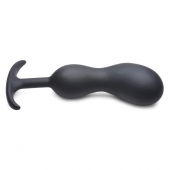 Черный массажер простаты с утяжелителями Premium Silicone Weighted Prostate Plug XL - 20,8 см. - XR Brands - в Новороссийске купить с доставкой