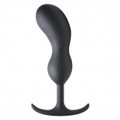 Черный массажер простаты с утяжелителями Premium Silicone Weighted Prostate Plug XL - 20,8 см. - XR Brands - в Новороссийске купить с доставкой