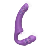 Фиолетовый безремневой страпон Straples Strap-On Dildo - Erokay - купить с доставкой в Новороссийске