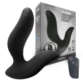 Черный вибромассажер простаты 3,5’’ Remote Control Curve P-spot Massager - 12 см. - Erokay - в Новороссийске купить с доставкой