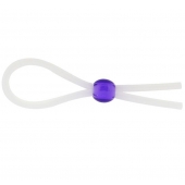 Прозрачное лассо с фиолетовой бусиной SILICONE COCK RING WITH BEAD LAVENDER - NMC - в Новороссийске купить с доставкой