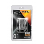 Прозрачная насадка с шипами STAY HARD COCK SLEEVE 01 CLEAR - Blush Novelties - в Новороссийске купить с доставкой
