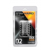 Прозрачная насадка на пенис с шишечками STAY HARD COCK SLEEVE 02 CLEAR - Blush Novelties - в Новороссийске купить с доставкой
