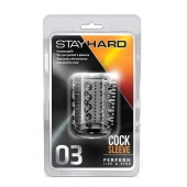 Прозрачная насадка с шипами и шишечками STAY HARD COCK SLEEVE 03 CLEAR - Blush Novelties - в Новороссийске купить с доставкой