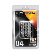 Прозрачная насадка с бороздками STAY HARD COCK SLEEVE 04 CLEAR - Blush Novelties - в Новороссийске купить с доставкой