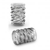Прозрачная насадка с объёмными чёрточками STAY HARD COCK SLEEVE 06 CLEAR - Blush Novelties - в Новороссийске купить с доставкой