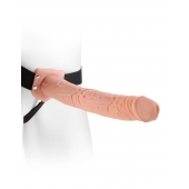 Фаллопротез телесного цвета Hollow Strap-On - 29 см. - Pipedream - купить с доставкой в Новороссийске