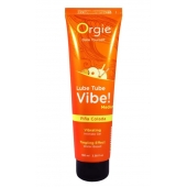 Гель с эффектом вибрации Lube Tube Vibe Medium Pina Colada - 100 мл. - ORGIE - купить с доставкой в Новороссийске
