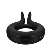 Черное эрекционное кольцо Marry Me Rechargeable Vibrating Cockring - Adrien Lastic - в Новороссийске купить с доставкой