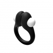 Черное эрекционное кольцо Zippy Vibrating Ring With Bullet - Adrien Lastic - в Новороссийске купить с доставкой