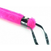 Нежная плеть с розовым мехом BDSM Light - 43 см. - БДСМ Арсенал - купить с доставкой в Новороссийске