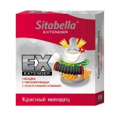 Стимулирующая насадка Sitabella Extender  Красный молодец - Sitabella - купить с доставкой в Новороссийске