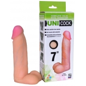 Фаллическая насадка Харнесс UNICOCK 7  - 19 см. - LOVETOY (А-Полимер) - купить с доставкой в Новороссийске