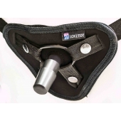 Страпон с 2 насадками и вибрацией UniStrap - 19 и 12 см. - LOVETOY (А-Полимер) - купить с доставкой в Новороссийске