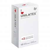 Ультратонкие презервативы Unilatex Ultra Thin - 12 шт. + 3 шт. в подарок - Unilatex - купить с доставкой в Новороссийске