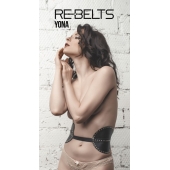 Пояс с клёпками Yona Black - Rebelts - купить с доставкой в Новороссийске