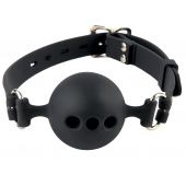 Силиконовый кляп-шар с отверстиями для дыхания Silicone Breathable Ball Gag Small - Pipedream - купить с доставкой в Новороссийске