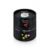 Массажная свеча с ароматом бубль-гума Bougie de Massage Gourmande Bubble Gum - 80 мл. - Plaisir Secret - купить с доставкой в Новороссийске