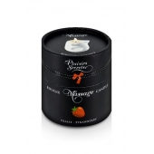 Массажная свеча с ароматом клубники Bougie de Massage Gourmande Fraise - 80 мл. - Plaisir Secret - купить с доставкой в Новороссийске