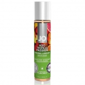 Смазка с ароматом тропических фруктов JO Flavored Tropical Passion - 30 мл. - System JO - купить с доставкой в Новороссийске