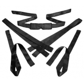Бондажный набор из сатиновых лент Bordeaux 5 Piece Satin Bondage Set - XR Brands - купить с доставкой в Новороссийске