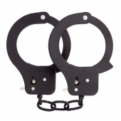 Чёрные наручники из листового металла BONDX METAL CUFFS BLACK - Dream Toys - купить с доставкой в Новороссийске