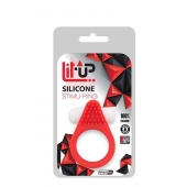 Красное эрекционное кольцо LIT-UP SILICONE STIMU RING 1 RED - Dream Toys - в Новороссийске купить с доставкой