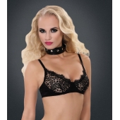 Полиуретановый ошейник с пуклями и D-кольцами Collar with Studs - Blush Novelties - купить с доставкой в Новороссийске