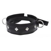 Полиуретановый ошейник с пуклями и D-кольцами Collar with Studs - Blush Novelties - купить с доставкой в Новороссийске