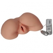 Телесная вибровагина из киберкожи с выносным пультом - LOVETOY (А-Полимер) - в Новороссийске купить с доставкой