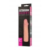 Телесная насадка-удлинитель Extension sleeve - 17 см. - Sitabella - в Новороссийске купить с доставкой