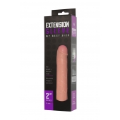 Насадка-удлинитель Extension sleeve телесного цвета - 18,5 см. - Sitabella - в Новороссийске купить с доставкой