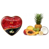 Массажная свеча с ароматом экзотических фруктов Bougie Massage Candle - 35 мл. - Plaisir Secret - купить с доставкой в Новороссийске