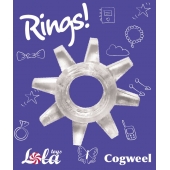 Прозрачное эрекционное кольцо Rings Cogweel - Lola Games - в Новороссийске купить с доставкой