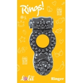 Чёрное эрекционное кольцо Rings Ringer - Lola Games - в Новороссийске купить с доставкой