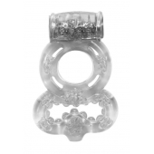 Прозрачное эрекционное кольцо Rings Treadle с подхватом - Lola Games - в Новороссийске купить с доставкой
