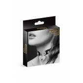 Черный чокер с замком в форме сердца - Bijoux Pour Toi - купить с доставкой в Новороссийске