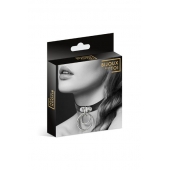 Черный чокер с двумя кольцами - Bijoux Pour Toi - купить с доставкой в Новороссийске