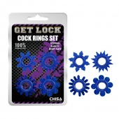 Набор из 4 синих колец Get Lock - Chisa - в Новороссийске купить с доставкой