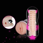 Мастурбатор-вагина Sex In A Can Vibra Vagina Tunnel - Lovetoy - в Новороссийске купить с доставкой