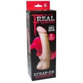 Телесная насадка REAL Standard с усиками на основании - 19 см. - LOVETOY (А-Полимер) - купить с доставкой в Новороссийске